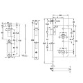 Thân Khóa Cho Phòng Tắm C/C 78mm Hafele 911.02.158