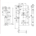 Thân Khóa Lưỡi Gà Chốt Chết C/C 72mm Hafele 911.02.168