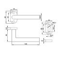 Tay nắm gạt có nắp che Inox 304 Hafele 903.80.004