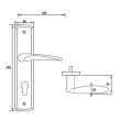 Tay Nắm Gạt Đế Dài C/C 72mm Hafele 903.98.473