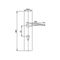 Tay Nắm Gạt Mở Trái C/C 72mm Hafele 903.99.322