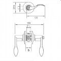 Bộ Khóa Tay Nắm Gạt Cửa Toilet Hafele 489.10.198