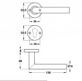 Tay Nắm Gạt Cửa Vệ Sinh Hafele 903.94.556