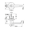 Tay nắm gạt Hafele 911.54.002