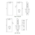 Khóa Cửa Kính Thân Khóa Cửa Trượt Mở Phải Hafele 981.59.050