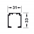 Ray trượt Hafele R31 x C33mm dài 4mét 940.43.942