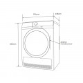Máy sấy bơm nhiệt Electrolux 9kg EDH903R9WB