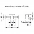 Pittong đẩy cánh tủ 80N Hafele 373.82.907