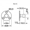 Pittong đẩy cánh tủ 80N Hafele 373.82.907