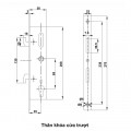 Khóa điện tử Hafele EL 6500-TCS 912.05.970 - Nhôm Xingfa