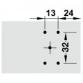 Đế bản lề tủ Metalla A Hafele 315.30.769