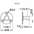 Pittong đẩy cánh tủ 100N Hafele 373.82.908