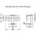 Pittong đẩy cánh tủ 150N Hafele 373.82.910