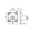 Bộ khóa tủ DIY Hafele 482.01.110