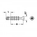 Chốt nối nhỏ ren M6 Dài 11mm Hafele 262.28.624