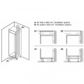 Tủ lạnh 2 cánh side by side 260 lít Bosch KIN86ADD0