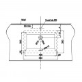 Chậu lavabo âm bàn Sapporo 545 Hafele 588.79.014