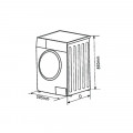 Máy giặt Brandt 12kg WFB124QWA cửa trước