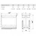 Giá gia vị inox 304 Hafele Omero 547.10.062 250mm
