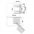Giá góc liên hoàn inox304 mở phải Hafele Kason 548.21.022