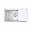 Chậu rửa bát inox 1 hố Konox KN8347SU Dekor Basic