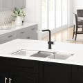 Vòi rửa bát nóng lạnh Konox Stella Black có dây rút