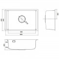 Chậu rửa bát 1 hố Kluger KU8121B-S68