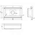 Chậu rửa bát 1 hố Kluger KWF8161FS-S76
