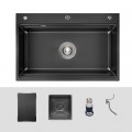 Chậu rửa bát 1 hố Kluger KWF8161FB-S76 Plus