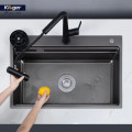 Chậu rửa bát 1 hố Kluger KWF8161FB-S76 Plus