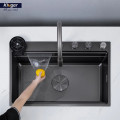 Chậu rửa bát 1 hố Kluger KWF8161FB-S76W Plus