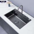Chậu rửa bát 1 hố Kluger KWF8161FB-S76W Plus