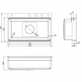 Chậu rửa bát 1 hố Kluger KWF8161FB-S76W Plus