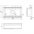 Chậu rửa bát 1 hố Kluger KWF8161FB-S76W