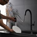 Vòi rửa bát nóng lạnh Kluger KLF0010B có dây rút
