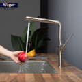Vòi rửa bát nóng lạnh Kluger KLF0001S có dây rút