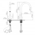 Vòi rửa bát nóng lạnh Kluger KLF0008S có dây rút
