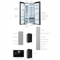 Tủ lạnh 2 cánh side by side 573 lít Hitachi SX800GPGV0 GBK