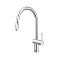 Vòi rửa bát nóng lạnh Konox Comfor Chrome có dây rút