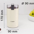 Máy xay cafe cầm tay Bosch TSM6A017C Màu Kem