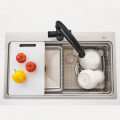 Chậu rửa bát inox 1 hố Konox Workstation Sink KN8048TS Dekor