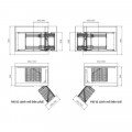 Kệ góc liên hoàn nan dẹt Inox GrandX XMC.45S LEFT