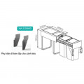 Thùng rác đôi gắn cánh kéo âm tủ GrandX XW.D30MD