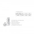 Bản lề cong lắp lọt lòng Capella thép GrandX XC.IR107C