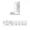 Bản lề thẳng lắp trùm ngoài Capella SUS304 GrandX XC.S304A