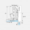 Bản lề cong lắp lọt lòng Capella kính cao cấp GrandX XC.G3