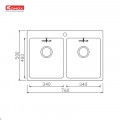 Chậu rửa bát Konox Unico 7650