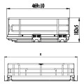 Giá xoong nồi nan oval âm tủ Eurogold EPO6375