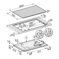 Bếp từ Miele 4 vùng nấu KM 7879 FL lắp âm