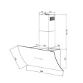 Máy hút mùi áp tường GrandX GX H70F87B